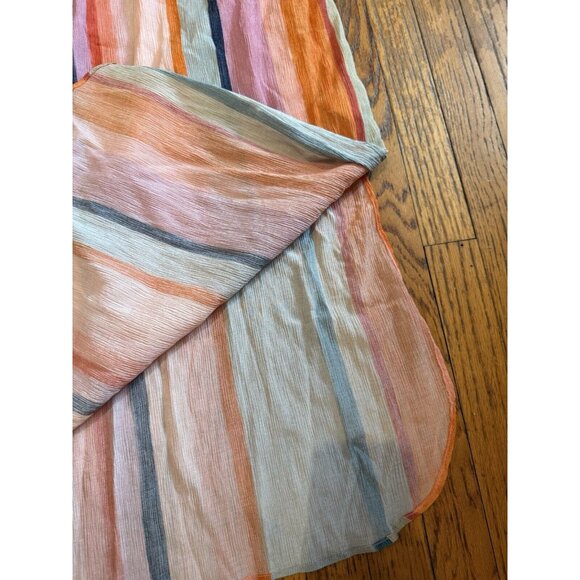 Soft Surroundings Striped Aruba Caftan Dress Large Maxi Boho Beachy EUC - Picture 4 of 11